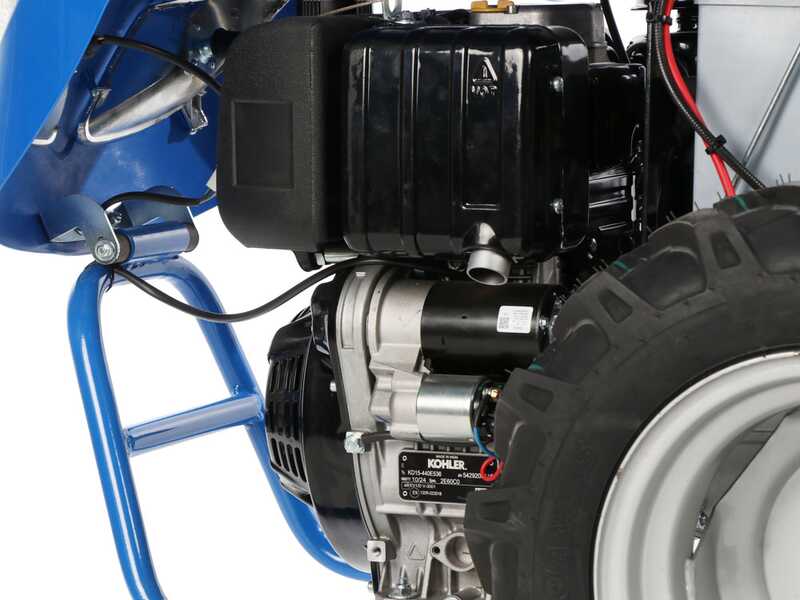 EuroMech BLITZ 120 - Motoculteur diesel - Kohler KD15-440 - 12 CV - D&eacute;marrage &eacute;lectrique