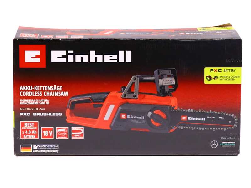 Einhell GE-LC 18/25 Li BL-Solo - Tron&ccedil;onneuse &eacute;lectrique &agrave; batterie - 4 Ah 18 V