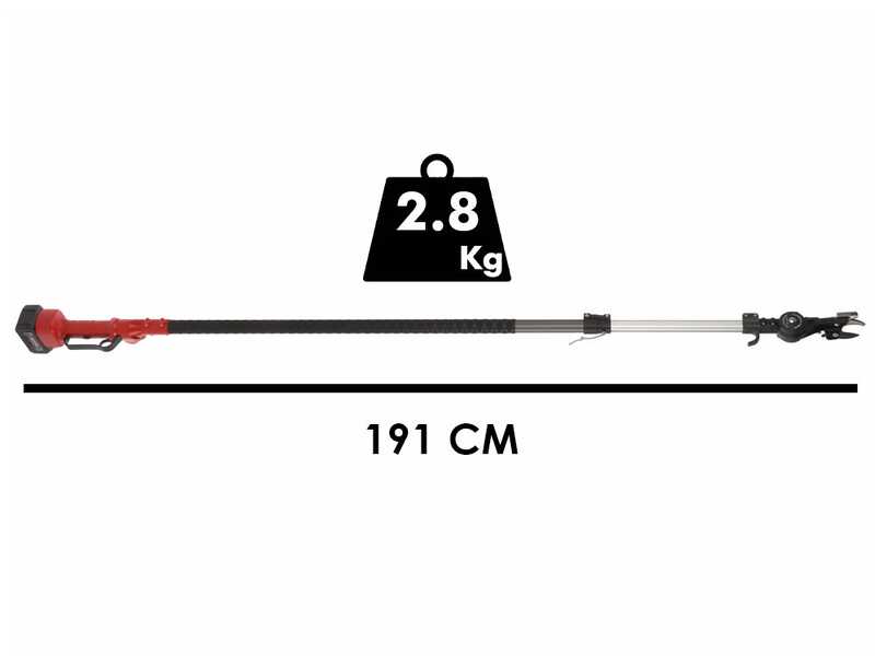 Archman Helium+ - &Eacute;chenilloir &agrave; batterie - Perche 191 - 292 cm - 4Ah 21V