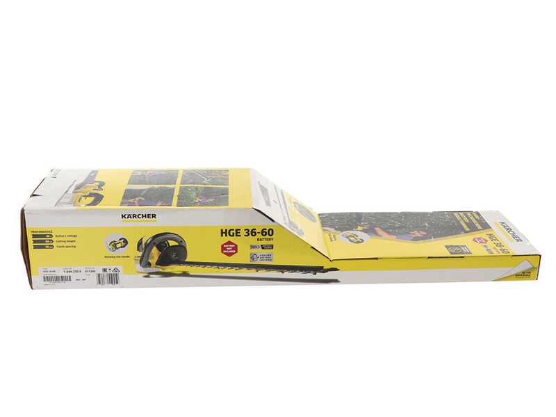 Nome Karcher HGE 36-60 - Taille-haie &agrave; batterie 36V 5Ah - Lame de 60 cm