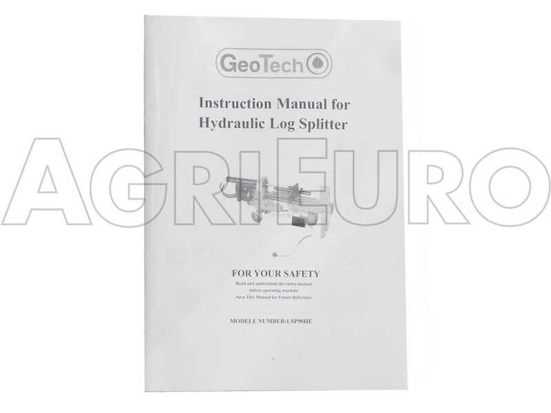 GeoTech LSP9 HE EVO - Fendeuse &agrave; bois &eacute;lectrique - Horizontale - 230 V