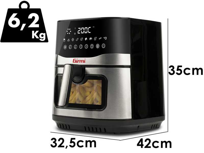Girmi FG90 EcoFrit Premium - Friteuse &agrave; air chaud 9 L