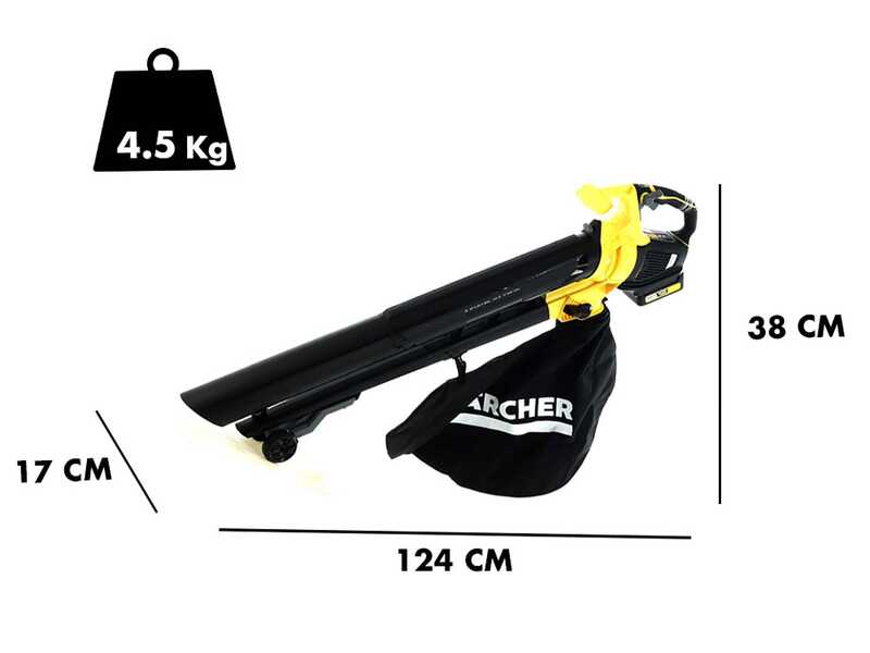 Karcher BLV 18-200 - Souffleur aspirateur pour feuilles &agrave; batterie