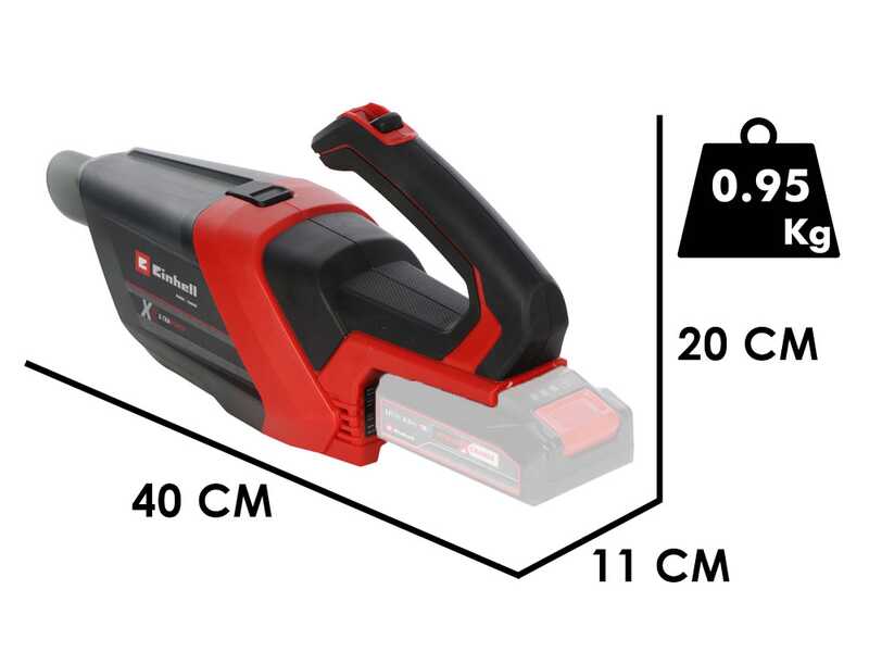 Einhell TE-VC 18 Li - Aspirateur portatif &agrave; batterie - 18V 4Ah