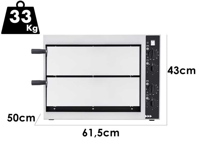 Prismafood SMALL BASIC 2/40 - Four &eacute;lectrique &agrave; pizza - 2400 W
