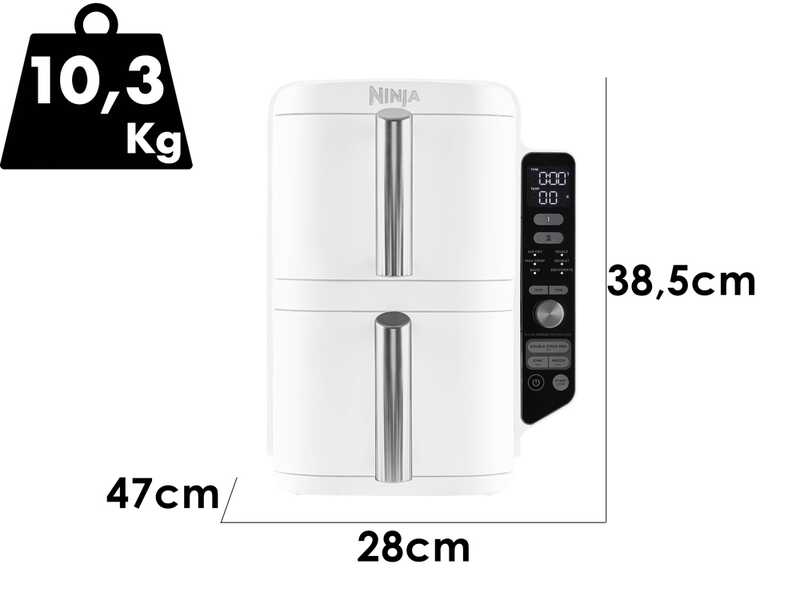 Ninja Double Stack XL SL400EUWH - Friteuse &agrave; air 9,5 L
