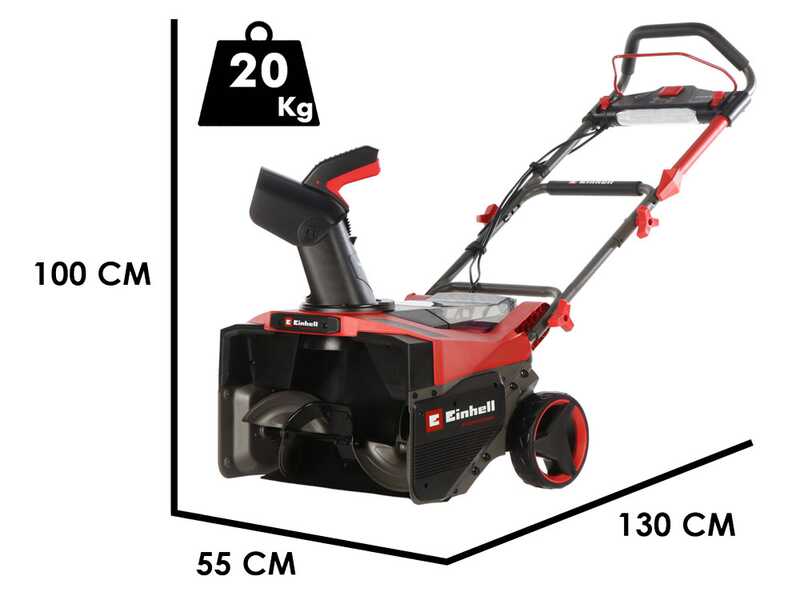 Einhell GP-ST 36/53 Li E BL - Fraise &agrave; neige sur batterie - 36V - 4x 18V 4Ah