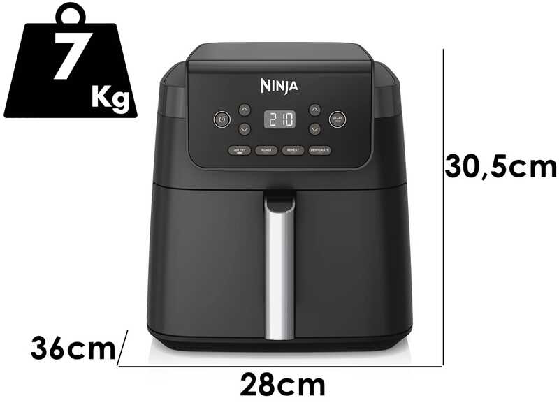 Ninja AF170EU - Friteuse &agrave; air 6,2 L