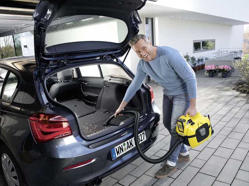 Karcher WD 1 - Aspirateur multifonction &agrave; batterie 18V 5Ah - solides, liquides et souffleur