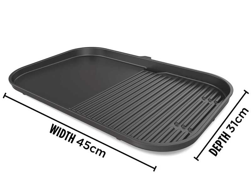 Plaque de cuisson lisse et rainur&eacute;e combin&eacute;e pour Woodfire XL - Ninja