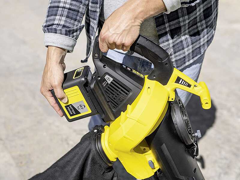 Karcher BLV 36-240 - Souffleur aspirateur pour feuilles &agrave; batterie Karcher 36V 5Ah