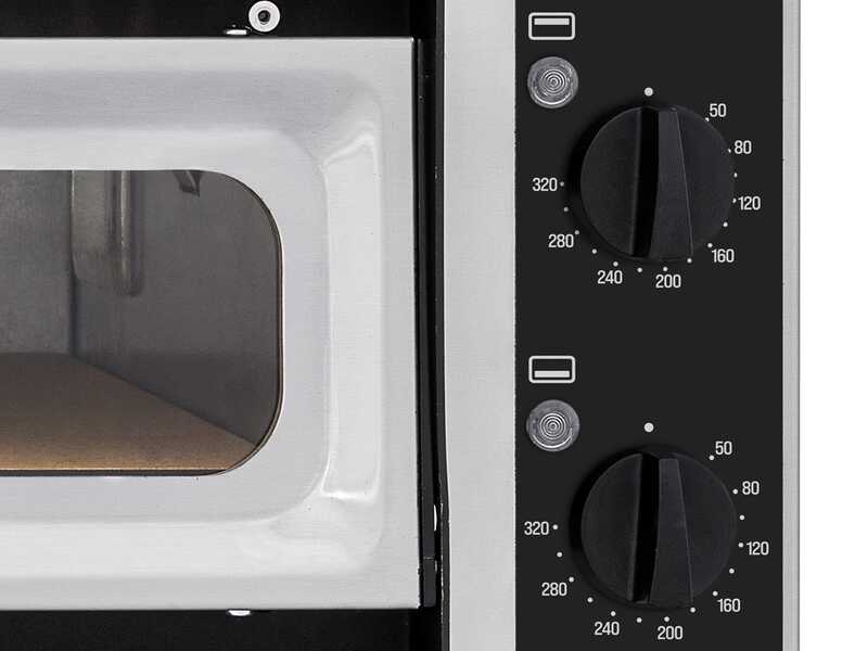 Prismafood SMALL BASIC 1/40 VETRO 2T - Four &eacute;lectrique &agrave; pizza - 2 thermostats