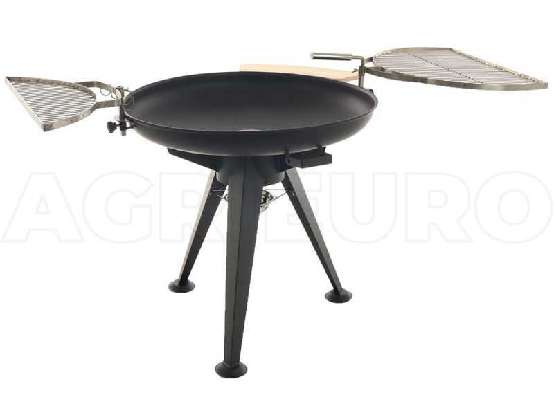 Barbecue &agrave; charbon avec double grille pivotante Royal Food BBQ2 - braisier &Oslash; 86 cm