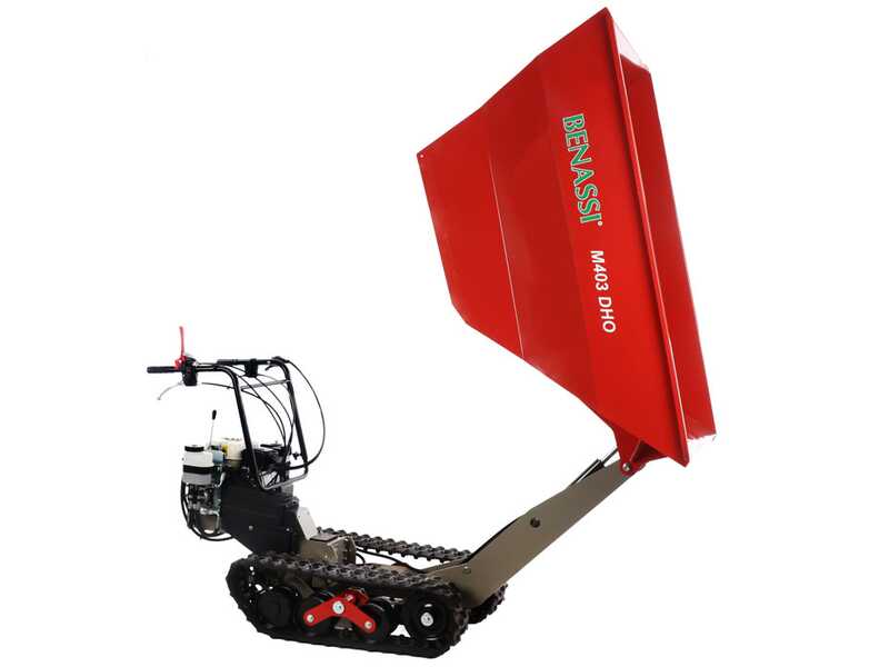 Benassi M403DHO - Brouette &agrave; chenilles - Benne hydraulique dumper - Capacit&eacute; 400 kg