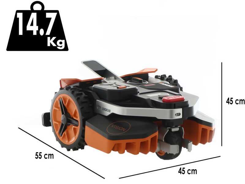 Worx Landroid Vision M800 WR208E - Robot Tondeuse - Sans Installation