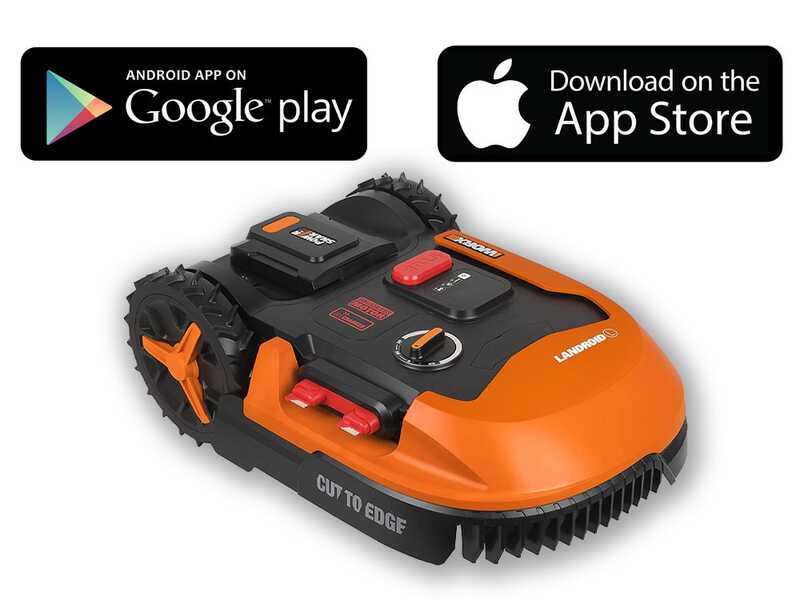 Worx Landroid WR147E.1 - Robot tondeuse - Avec p&eacute;rim&egrave;tre - Batterie 20V et 4 Ah - L1000 - Capteurs d'obstacles offert!
