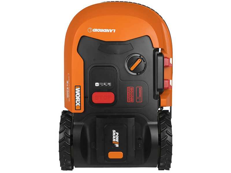 Worx Landroid WR147E.1 - Robot tondeuse - Avec p&eacute;rim&egrave;tre - Batterie 20V et 4 Ah - L1000 - Abri offert!