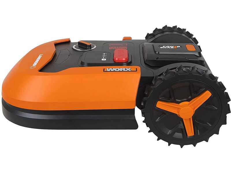 Worx Landroid WR147E.1 - Robot tondeuse - Avec p&eacute;rim&egrave;tre - Batterie 20V et 4 Ah - L1000 - Abri offert!