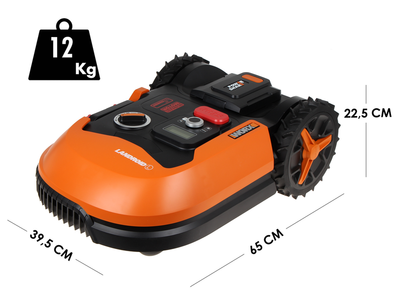Worx Landroid WR147E.1 - Robot tondeuse - Avec p&eacute;rim&egrave;tre - Batterie 20V et 4 Ah - L1000 - Abri offert!