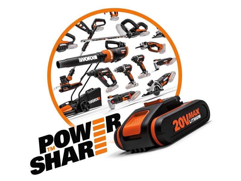 Worx Landroid WR147E.1 - Robot tondeuse - Avec p&eacute;rim&egrave;tre - Batterie 20V et 4 Ah - L1000 - Abri offert!