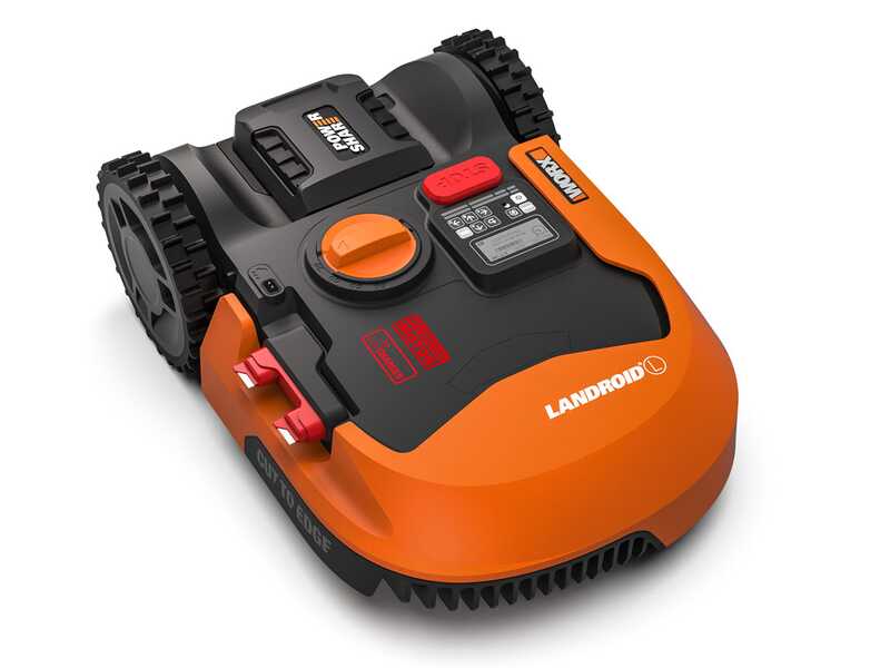 Worx Landroid L WR155E - Robot tondeuse - Avec p&eacute;rim&egrave;tre - Batterie au lithium - L2000 - Capteurs d'obstacles offert!