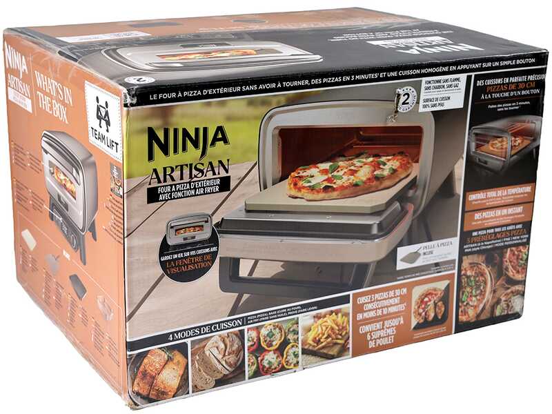 Ninja Artisan MO201EU - Four &agrave; pizza &eacute;lectrique - Friteuse &agrave; air