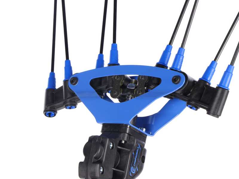 Campagnola Icarus V1 58 - Perche en carbone de 150-220 cm - Peigne vibreur &eacute;lectrique - Batterie &agrave; dos incluse