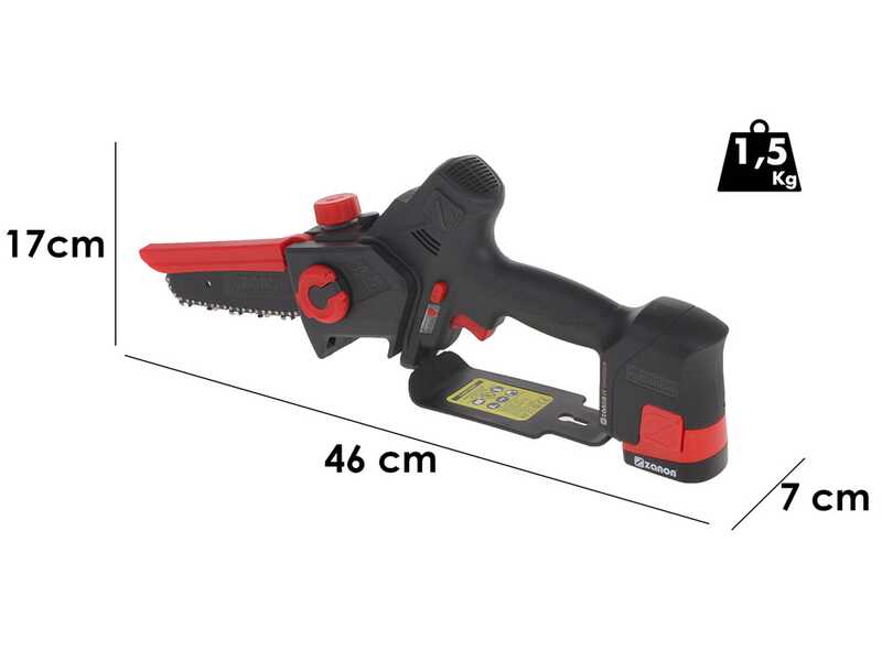 Zanon ZP 120 - &Eacute;lagueuse &eacute;lectrique &agrave; batterie - 2x 16,8V 2,5Ah