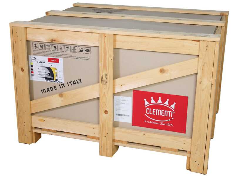 Clementi Gold - Four &agrave; bois pour pizza d'ext&eacute;rieur - Chambre de cuisson 80 x 60 - 4 pizzas - Vert