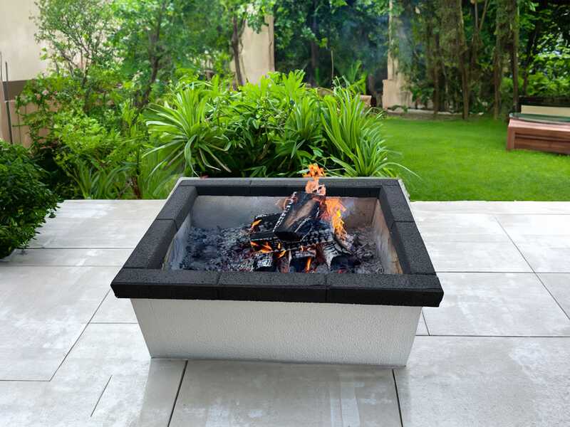 Palazzetti Vulcano - Barbecue en ma&ccedil;onnerie &agrave; bois et &agrave; charbon