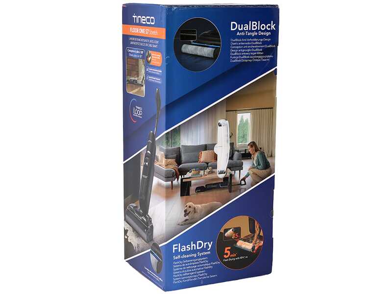 Tineco Floor One S7 Stretch - Autolaveuse &agrave; batterie intelligente - 3 en 1 : lave, s&egrave;che et aspire