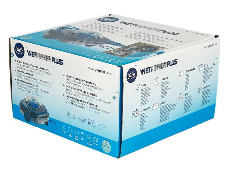 GRE WET RUNNER PLUS - Robot de piscine &agrave; batterie