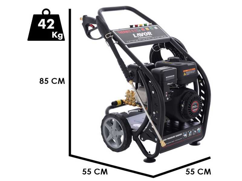 Lavor Thermic 9.1L - Nettoyeur haute pression thermique 220 bar - 780 L/h - moteur Loncin &agrave; essence 8 CV