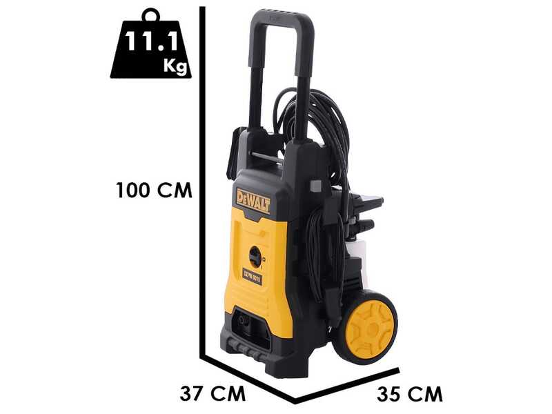 DEWALT DXPW001U - Nettoyeur haute pression &agrave; eau froide - 160 bars - 480 l/h