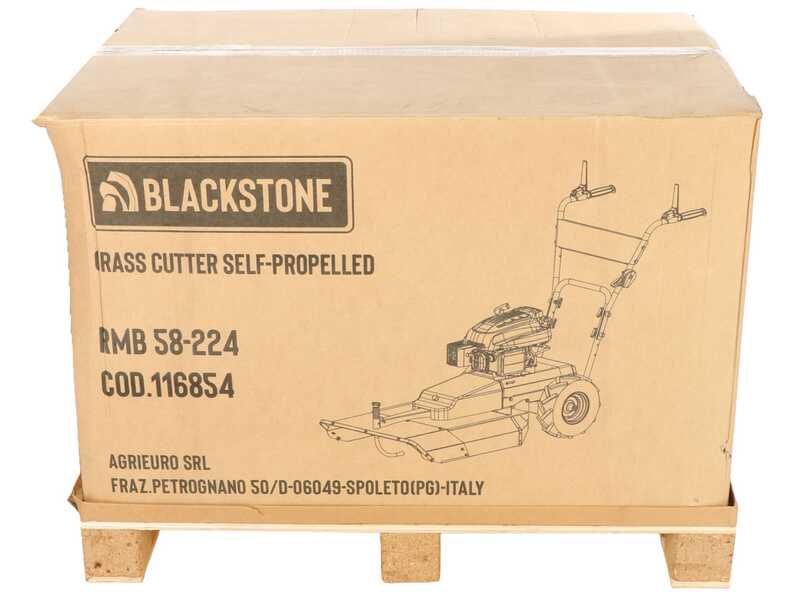 Blackstone RMB 58-224 - Tondeuse d&eacute;broussailleuse thermique - Moteur Loncin LC1P75F 224 cm&sup3;
