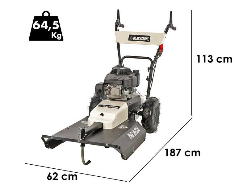 Blackstone RMB 58-224 - Tondeuse d&eacute;broussailleuse thermique - Moteur Loncin LC1P75F 224 cm&sup3;