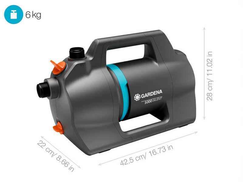 Gardena 5000 Silent - Pompe &eacute;lectrique d'arrosage pour le jardin - 550 W