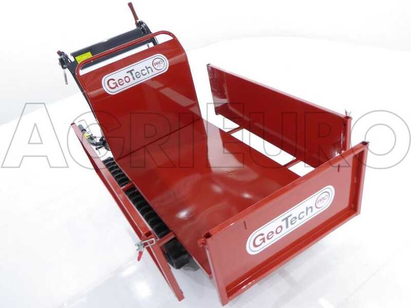 Brouette &agrave; moteur GeoTech Pro GeoPorter 530E Hydro, basculement hydraulique, charge 500 kg