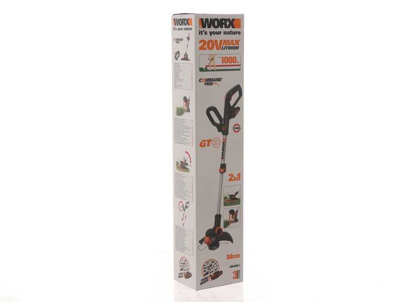 Worx WG163E - Coupe-bordure &agrave; batterie - 2x 20V 2Ah