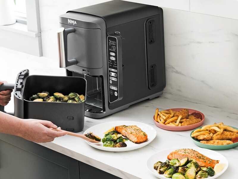 Ninja Double Stack XL SL451EU - Friteuse &agrave; air chaud 9,5 L - Syst&egrave;me SmartCook