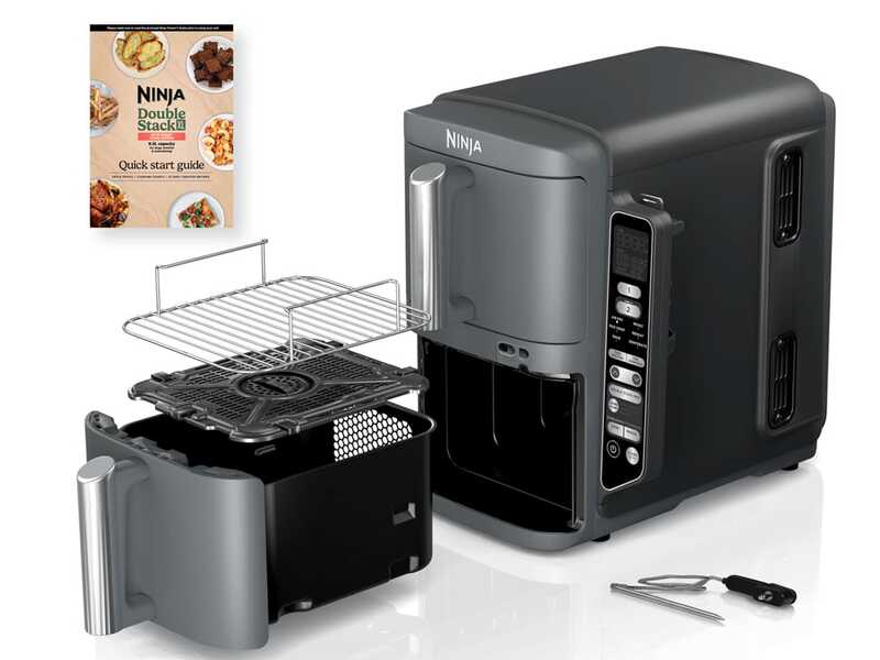 Ninja Double Stack XL SL451EU - Friteuse &agrave; air chaud 9,5 L - Syst&egrave;me SmartCook