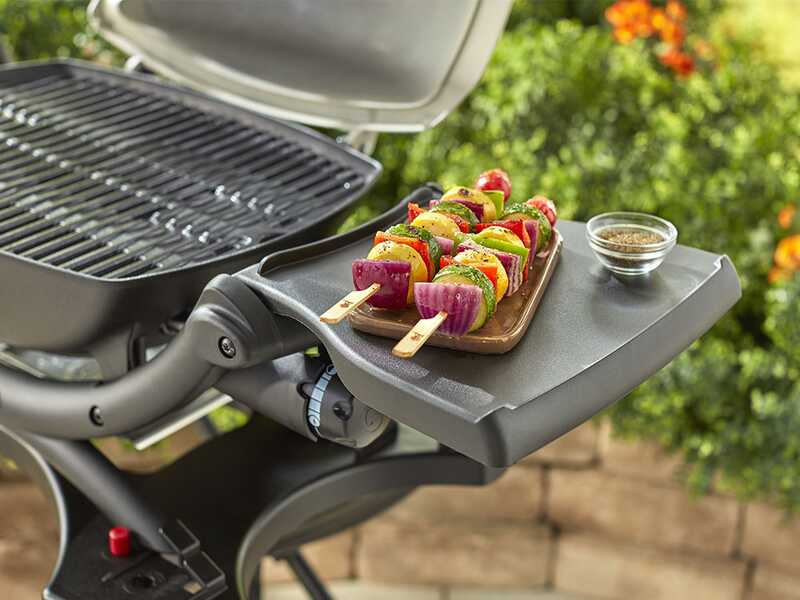 Lot de 2 tablettes lat&eacute;rales pour barbecue Weber s&eacute;rie Q