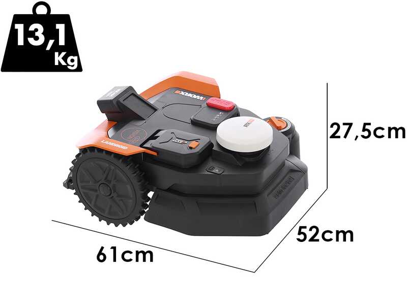 Worx Landroid Vision Cloud WR330E - Robot tondeuse - Sans installation - Abri offert !