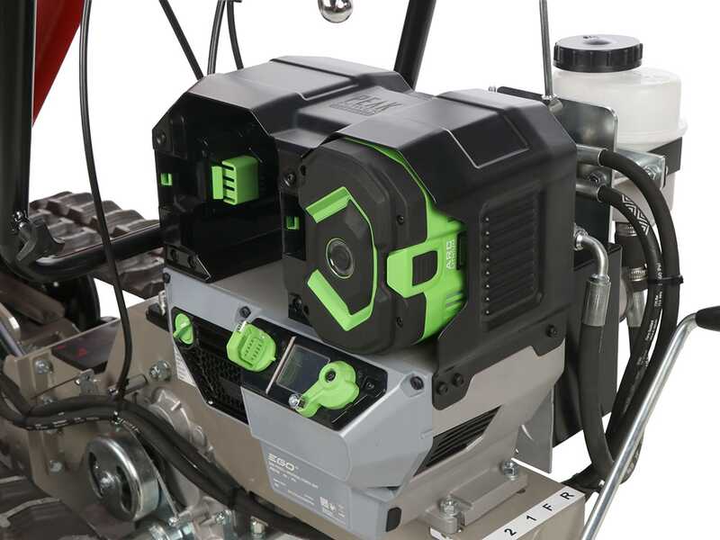 Benassi M503E DH - Brouette motoris&eacute;e &agrave; batterie avec moteur EGO - 2x 56V 12Ah - Basculement hydraulique