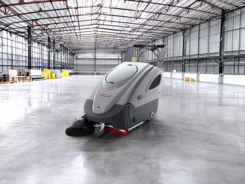 Comet CSW 700B - Balayeuse &agrave; batterie avec bac de ramassage - 12 V - SANS BATTERIE NI CHARGEUR