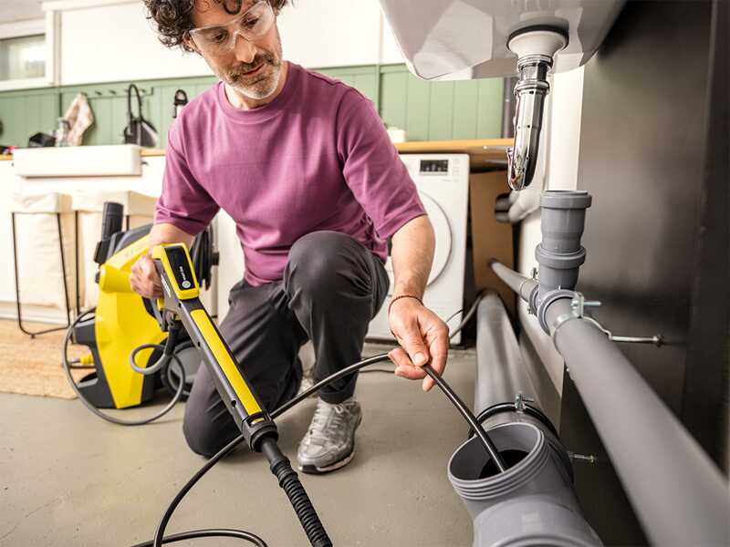 D&eacute;boucheur de canalisations pour nettoyeur &agrave; pression K&auml;rcher - 15 m