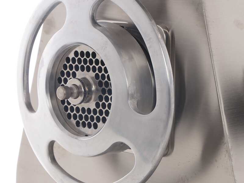 FIMAR 22RG - Hachoir &agrave; viande &eacute;lectrique - 400 V - 1,5 CV - Groupe de hachage en aluminium - Avec inverseur de marche