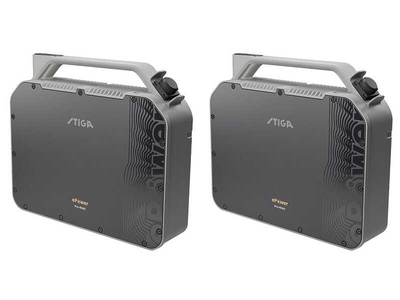 Stiga Tornado 5108e - Kit tondeuse autoport&eacute;e + 2 modules batterie ePower Pro 56V/40Ah - &Eacute;jection lat&eacute;rale et mulching