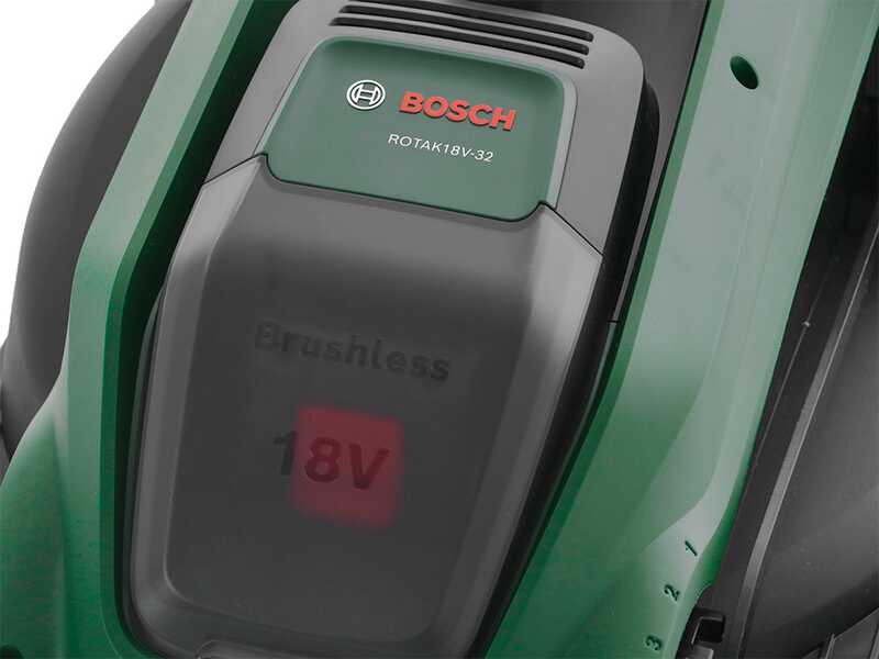 Bosch Rotak18V-34 - Tondeuse &agrave; gazon &agrave; batterie - 18 V/4 Ah - Largeur de coupe 34 cm