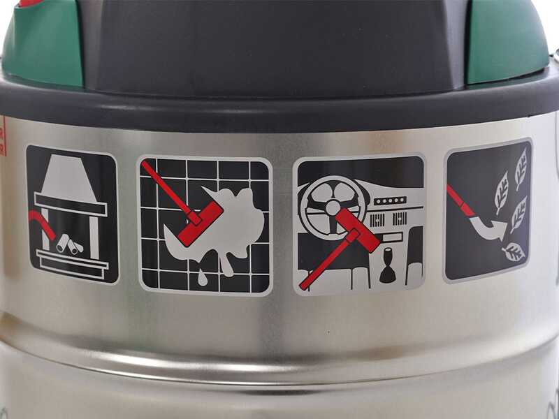 Lavor Ashley Kombo 4 en 1 - Aspirateur multifonction - Cuve en acier inox 14+14 L - 1200 W